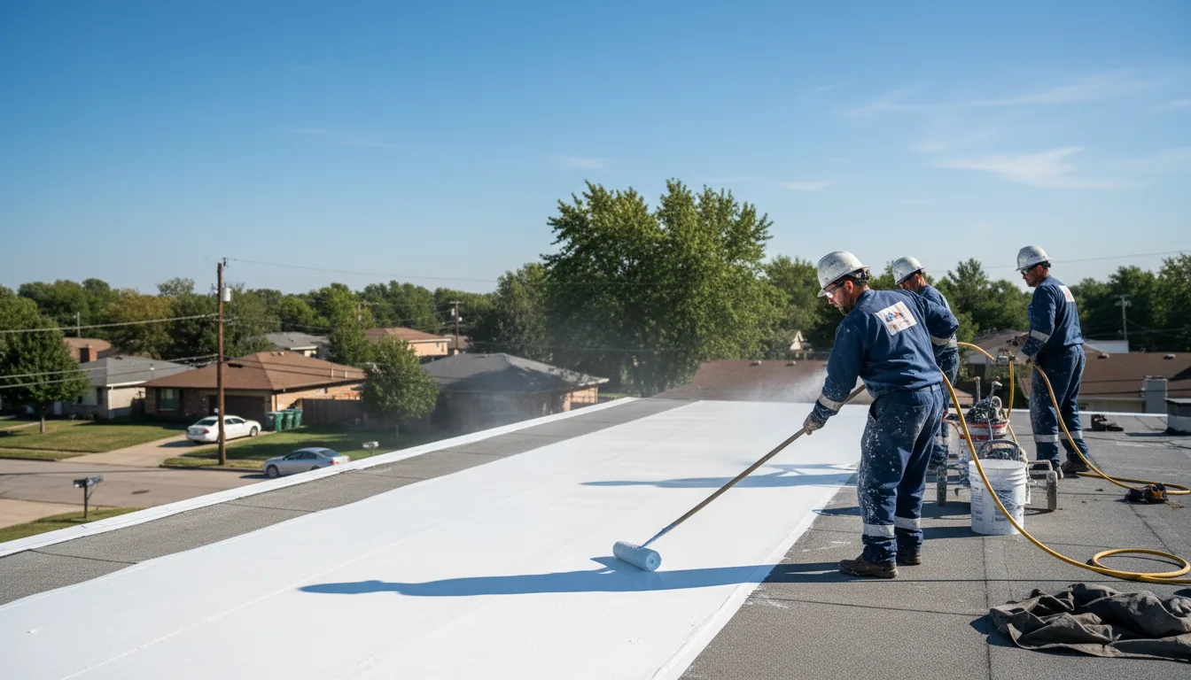 Commercial roof coating in Midland Park, NJ near me